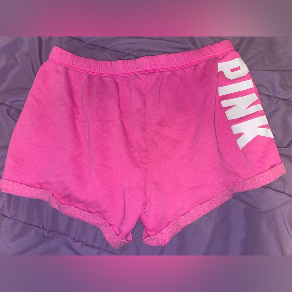 Neon Pink PINK lounge shorts